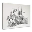Lienzo Colonia - Blanco y negro - Love your City