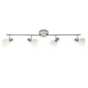 Spotrohr Caspar, metallic, 94 x 11 cm, Glas Strahler