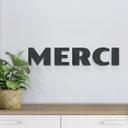 MDF bogstaver - Merci