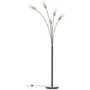 Stehleuchte Hilla, grau, 200 x 73 cm, Metall Bogenlampe