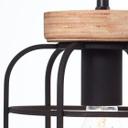 Pendelleuchte Inga, braun, 142 x 100 cm, Holz Pendellampe