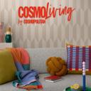 COSMOPOLITAN 3D-tapet stue beige metallic - skinnende ikke-vævet tapet