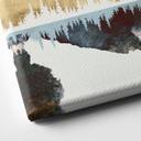Lienzo Reflejo de un paisaje invernal - SpaceFrog Designs
