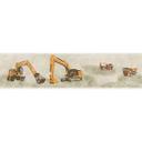 A.S. Création Bordüre Little Stars beige,orange,sc