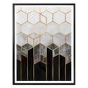 Frederiksson Plakat - Hexagon - Black and Grey