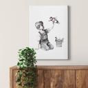 Canvasbillede - Banksy - Real Hero