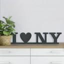 MDF bogstaver - I Love NY
