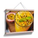Póster de fruta de la pasión fresca