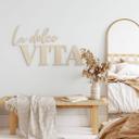 3D letras de madera La dolce Vita - moderno - álamo