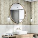 Ikke-vævet tapet med travertin-steneffekt i naturligt look med beige tekstur
