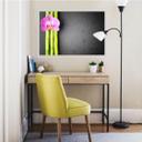 Zelfklevende Poster - Orchid and Bamboo