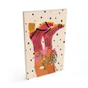 Cuadro de madera sock love meets flower power - Mokate