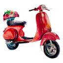 Sticker mural Kvilis - Vespa rouge