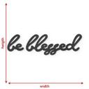 Decoración mural letras - Be blessed - MDF