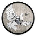 Póster Banksy - La paloma de la paz - Redondo