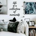 MDF - Decoración en madera La vida es una colección de momentos 6 piezas