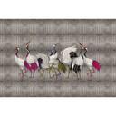 Fotomural Paredes de Patel 3 Land Of Happiness 3 gris, plata, blanco, rosa, negro