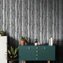 Papel pintado no tejido con bosques y hayas gris, azul floral