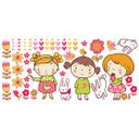 Sticker mural - Fleurs et amies