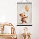 Póster de tela Osito de peluche con globo - Magnusson