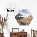 Hexagon Dibond Vejen til toppen - Iqbal