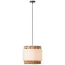 Pendelleuchte Till, braun, 140 x 35 cm, Textil Lampe