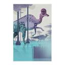 Tekstil plakat Corythosaurus - Braun
