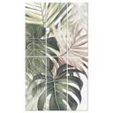 Separador de ambientes, biombo, pantalla de privacidad colgante Hojas tropicales - Boho - Haase