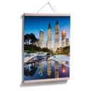 Póster Colombo - Torres Petronas de noche