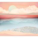 Fototapet SpaceFrog Designs - Mint Moon