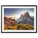 Póster Amanecer en las montañas del Tirol del Sur