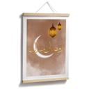 Plakat Ramadan Mubarak med lanterner