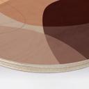 Cuadro de madera Formas abstractas en cálidos tonos tierra - Böhmer - Redondo