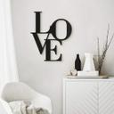 Decoración mural letras Love modern - letras acrílicas