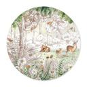 Póster Kikki Belle - Amigos del bosque primavera - Redondo