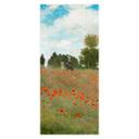 Dørfilm Valmuemark nær Argenteuil - Monet - Selvklæbende dørdekoration