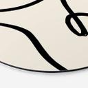 Tableau sur alu-Dibond rond 1X Studio - Abstraction curviligne