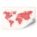 Wallprint W - Verdenskort Aquarel
