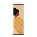 Póster de tela mujer con espiral amarilla - Müller