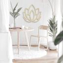 Decoración en madera de álamo - Flor de loto Yoga