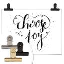 Póster Choose Joy - blanco
