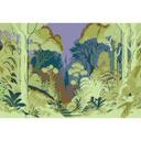 Dawn in the jungle wallpaper - stemningsfuldt non-woven tapet med tropisk flora