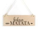 Panneau en bois Hakuna Matata 