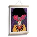 Póster mujer con corona de flores y fuerza - Hülya