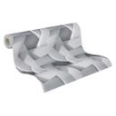 A.S. Creation grafisk tapet i grå Moderne non-woven tapet i mat med 3D optik