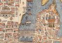 Tableau en verre acrylique - Carte historique de Paris