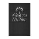 MDF - Decoración en madera Hakuna Matata con flor