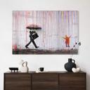 Tableau sur verre Banksy - Coloured Rain