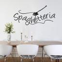 Sticker mural - Spaghettis et fourchette
