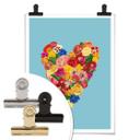 Póster Frida Floral Studio - Corazón Floral